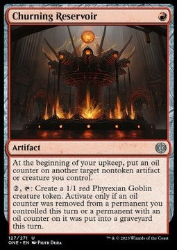 Churning Reservoir⁣ - Phyrexia: All Will Be One⁣ (Uncommon)⁣ [127]
