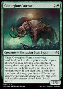 Contagious Vorrac⁣ - Phyrexia: All Will Be One⁣ (Common)⁣ [164]