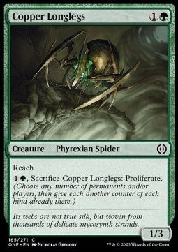 Copper Longlegs⁣ - Phyrexia: All Will Be One⁣ (Common)⁣ [165]