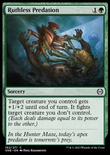 Ruthless Predation⁣ - Phyrexia: All Will Be One⁣ (Common)⁣ [182]