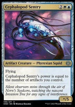 Cephalopod Sentry⁣ - Phyrexia: All Will Be One⁣ (Uncommon)⁣ [198]