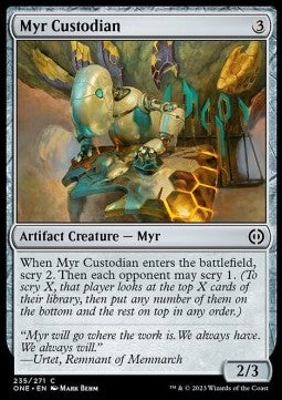 Myr Custodian⁣ - Phyrexia: All Will Be One⁣ (Common)⁣ [235]