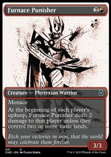 Furnace Punisher (V.1)⁣ - Phyrexia: All Will Be One: Extras⁣ (Uncommon)⁣ [291]