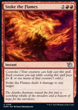 Stoke the Flames⁣ - March of the Machine⁣ (Uncommon)⁣ [166]
