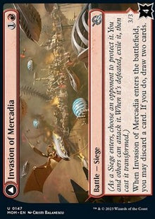 Invasion of Mercadia // Kyren Flamewright⁣ - March of the Machine⁣ (Uncommon)⁣ [147]