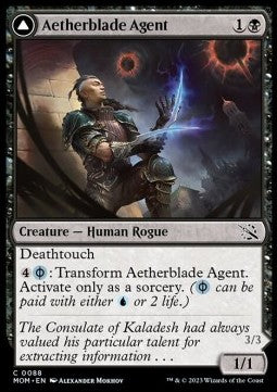 Aetherblade Agent // Gitaxian Mindstinger⁣ - March of the Machine⁣ (Common)⁣ [88]