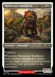 Harnessed Snubhorn (V.2)⁣ - March of the Machine: The Aftermath: Extras⁣ (Uncommon)⁣ [103]