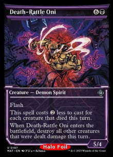 Death-Rattle Oni (V.3)⁣ - March of the Machine: The Aftermath: Extras⁣ (Uncommon)⁣ [197]