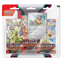 Obsidian Flames: Eevee 3-Pack Blister - Obsidian Flames