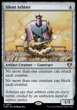 Silent Arbiter - Commander Masters: Extras (Rare) [XCMM-972]