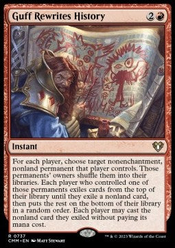 Guff Rewrites History⁣ - Commander Masters: Extras⁣ (Rare)⁣ [737]