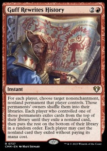 Guff Rewrites History⁣ - Commander Masters: Extras⁣ (Rare)⁣ [737]