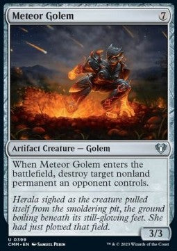 Meteor Golem⁣ - Commander Masters⁣ (Uncommon)⁣ [399]