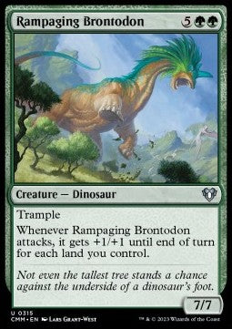 Rampaging Brontodon⁣ - Commander Masters⁣ (Uncommon)⁣ [315]