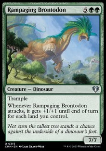 Rampaging Brontodon⁣ - Commander Masters⁣ (Uncommon)⁣ [315]
