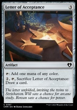 Letter of Acceptance⁣ - Commander Masters⁣ (Common)⁣ [397]