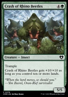 Crash of Rhino Beetles⁣ - Commander Masters⁣ (Common)⁣ [279]