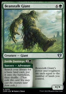 Beanstalk Giant // Fertile Footsteps⁣ - Commander Masters⁣ (Uncommon)⁣ [275]