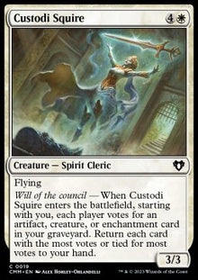 Custodi Squire⁣ - Commander Masters⁣ (Common)⁣ [19]