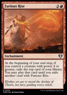 Furious Rise⁣ - Commander Masters⁣ (Uncommon)⁣ [225]