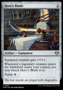 Hero's Blade⁣ - Commander Masters⁣ (Uncommon)⁣ [391]
