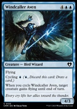 Windcaller Aven⁣ - Commander Masters⁣ (Common)⁣ [133]