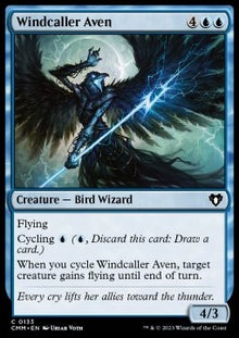 Windcaller Aven⁣ - Commander Masters⁣ (Common)⁣ [133]