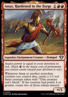 Anax, Hardened in the Forge⁣ - Commander Masters⁣ (Uncommon)⁣ [204]