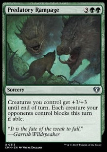Predatory Rampage⁣ - Commander Masters⁣ (Uncommon)⁣ [313]