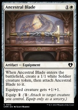 Ancestral Blade⁣ - Commander Masters⁣ (Common)⁣ [12]