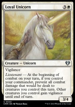 Loyal Unicorn⁣ - Commander Masters⁣ (Uncommon)⁣ [40]