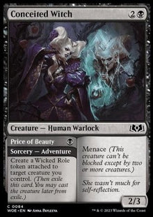 Conceited Witch // Price of Beauty⁣ - Wilds of Eldraine⁣ (Common)⁣ [84]