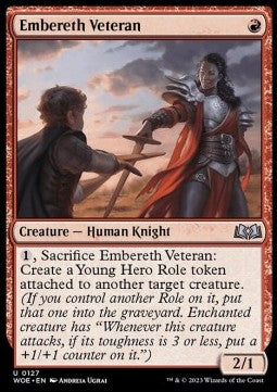 Embereth Veteran⁣ - Wilds of Eldraine⁣ (Uncommon)⁣ [127]