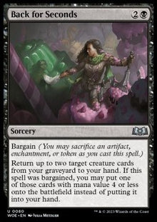 Back for Seconds⁣ - Wilds of Eldraine⁣ (Uncommon)⁣ [80]