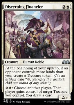 Discerning Financier⁣ - Wilds of Eldraine⁣ (Uncommon)⁣ [10]