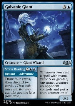 Galvanic Giant // Storm Reading⁣ - Wilds of Eldraine⁣ (Uncommon)⁣ [52]