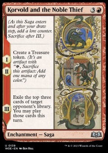 Korvold and the Noble Thief⁣ - Wilds of Eldraine⁣ (Uncommon)⁣ [139]