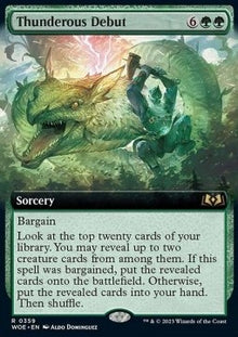 Thunderous Debut⁣ - Wilds of Eldraine: Extras⁣ (Rare)⁣ [359]