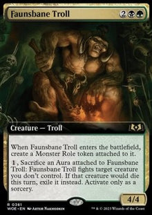Faunsbane Troll⁣ - Wilds of Eldraine: Extras⁣ (Rare)⁣ [361]