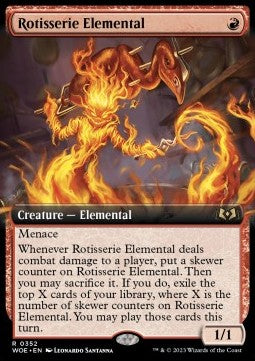 Rotisserie Elemental⁣ - Wilds of Eldraine: Extras⁣ (Rare)⁣ [352]