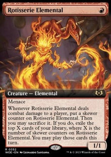 Rotisserie Elemental⁣ - Wilds of Eldraine: Extras⁣ (Rare)⁣ [352]