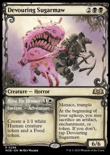 Devouring Sugarmaw // Have for Dinner⁣ - Wilds of Eldraine: Extras⁣ (Rare)⁣ [288]