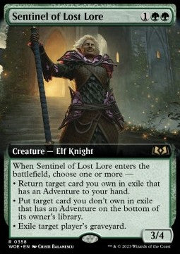 Sentinel of Lost Lore⁣ - Wilds of Eldraine: Extras⁣ (Rare)⁣ [358]