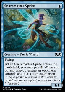 Snaremaster Sprite⁣ - Wilds of Eldraine⁣ (Common)⁣ [68]