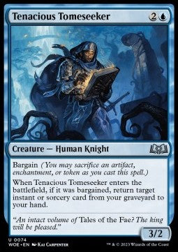 Tenacious Tomeseeker⁣ - Wilds of Eldraine⁣ (Uncommon)⁣ [74]