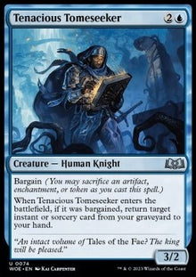 Tenacious Tomeseeker⁣ - Wilds of Eldraine⁣ (Uncommon)⁣ [74]
