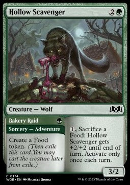 Hollow Scavenger // Bakery Raid⁣ - Wilds of Eldraine⁣ (Common)⁣ [174]