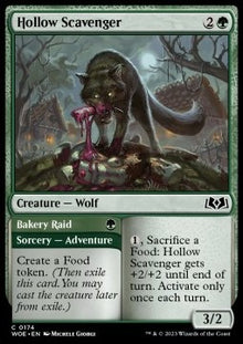 Hollow Scavenger // Bakery Raid⁣ - Wilds of Eldraine⁣ (Common)⁣ [174]