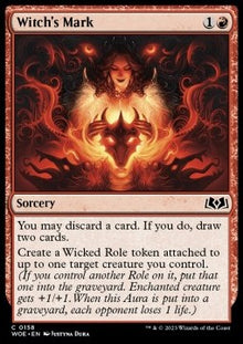 Witch's Mark⁣ - Wilds of Eldraine⁣ (Common)⁣ [158]