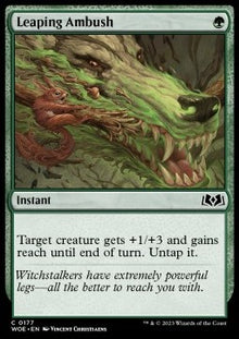 Leaping Ambush⁣ - Wilds of Eldraine⁣ (Common)⁣ [177]